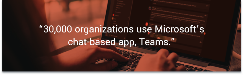 30,000 organizations use Microsoft’s chat-based app, Teams. — Beta News